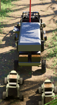 Adbhutbot assisting in harvest transportation in farming through Autonomous K-bots.