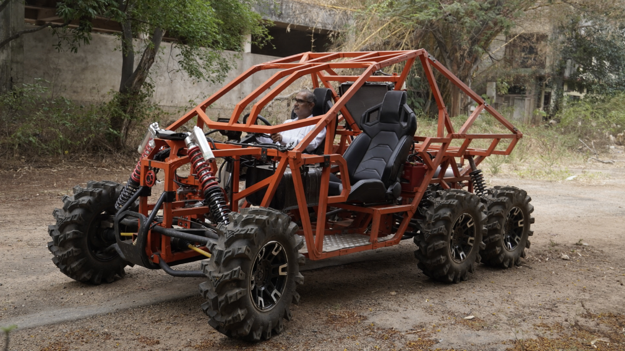 COO of ARTPARK Dr. Anurag srivastava testing adbhutBot prototype in Artpark facilities